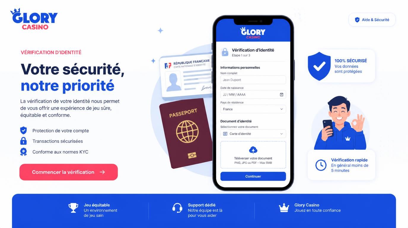 Formulaire de KYC français avec icône de vérification